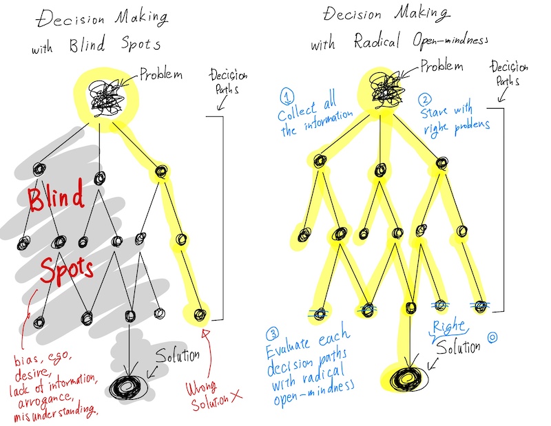 Radical Open-Mindness for Better Decision Making